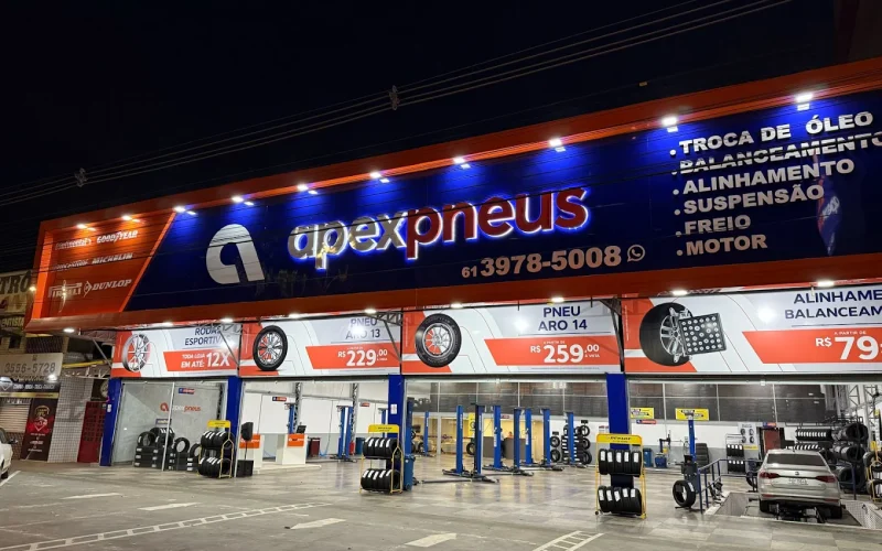 Fachada Apex Pneus Gama